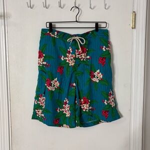 Vintage Polo by Ralph Lauren Floral Print Swim Trunks Board Shorts Mens L